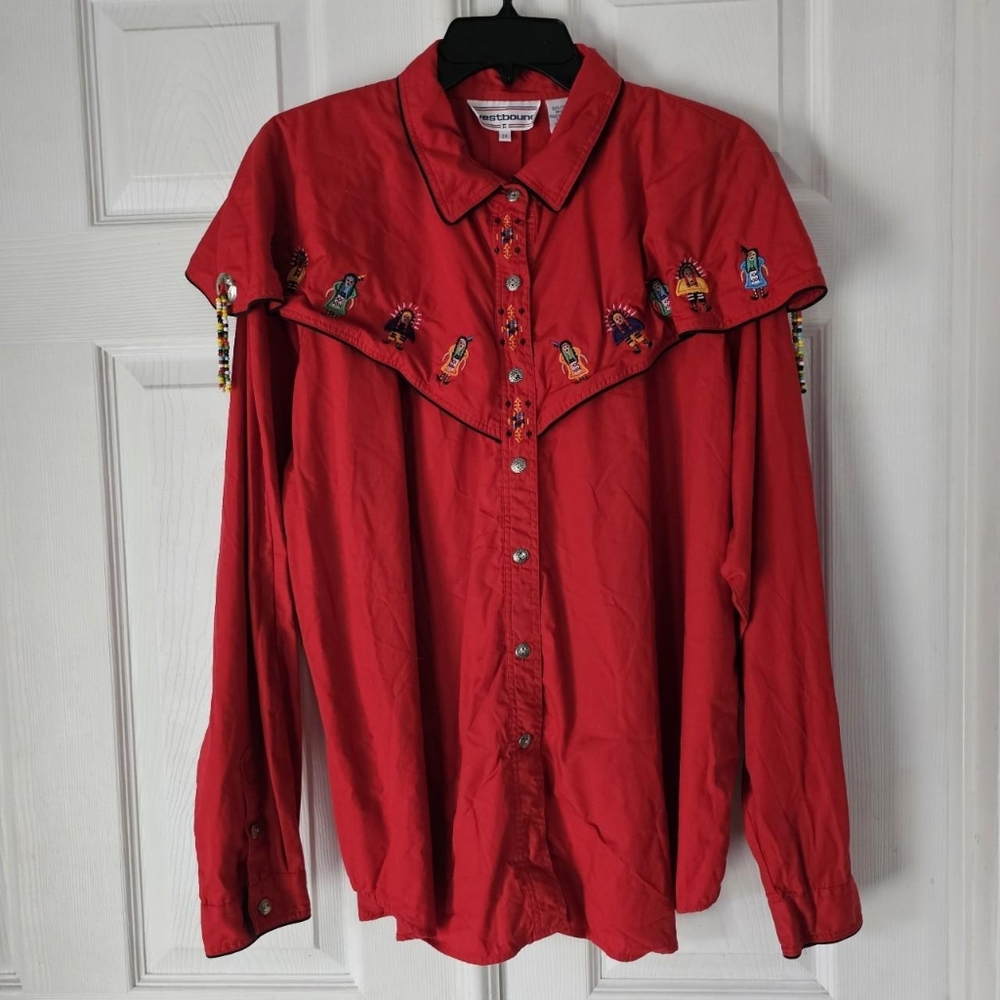Vintage 90s western blouse